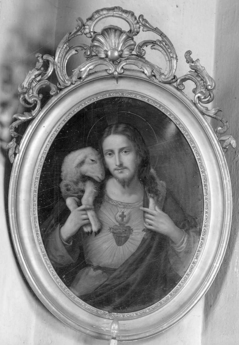 Sacro Cuore di Gesù (dipinto, opera isolata) - ambito piemontese (seconda metà sec. XIX)