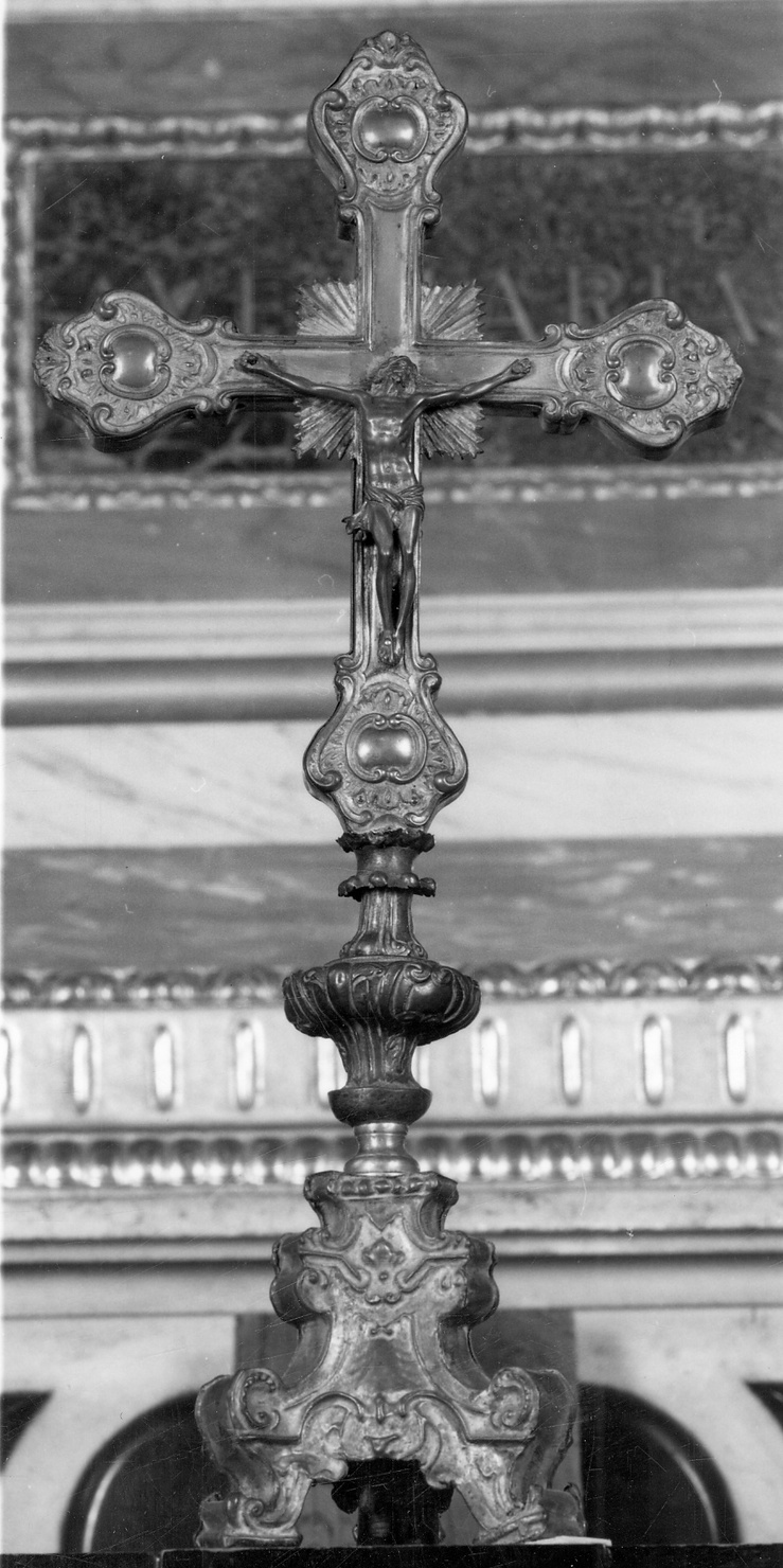 Cristo crocifisso dolente (croce d'altare, opera isolata) - ambito piemontese (metà sec. XVIII)