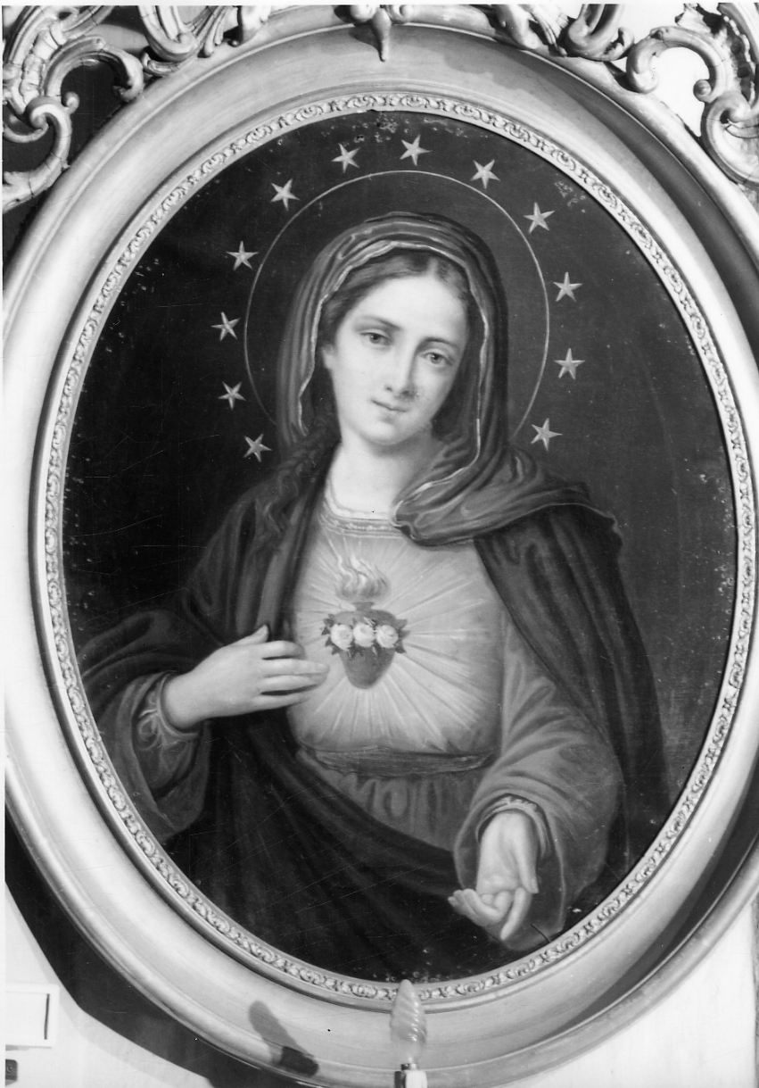 Sacro Cuore di Maria (dipinto, opera isolata) - ambito piemontese (seconda metà sec. XIX)
