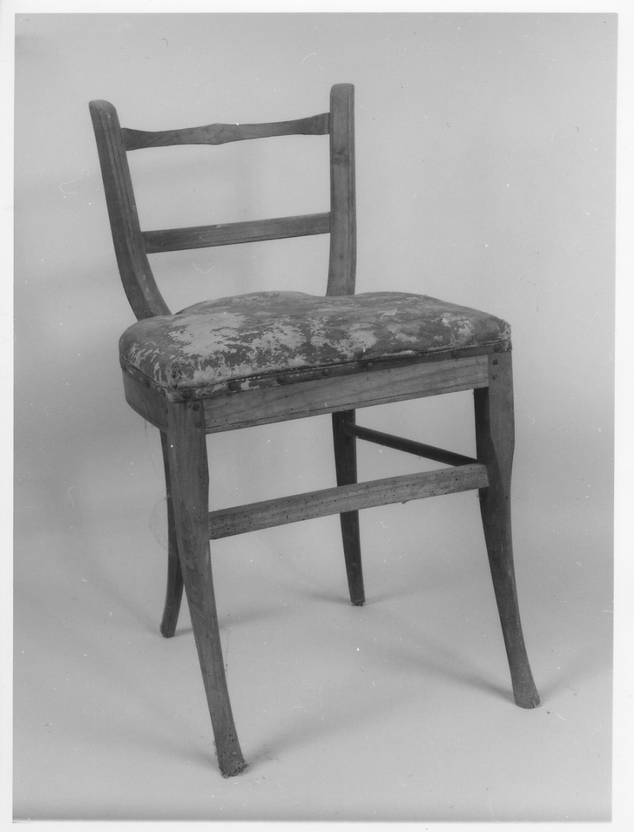 sedia, serie - ambito piemontese (seconda metà sec. XIX)