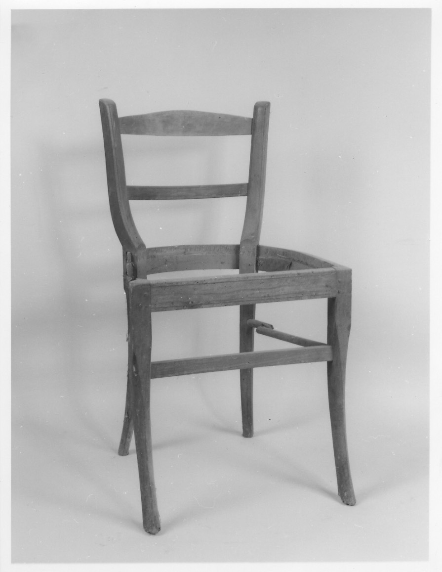 sedia, opera isolata - ambito piemontese (prima metà sec. XIX)