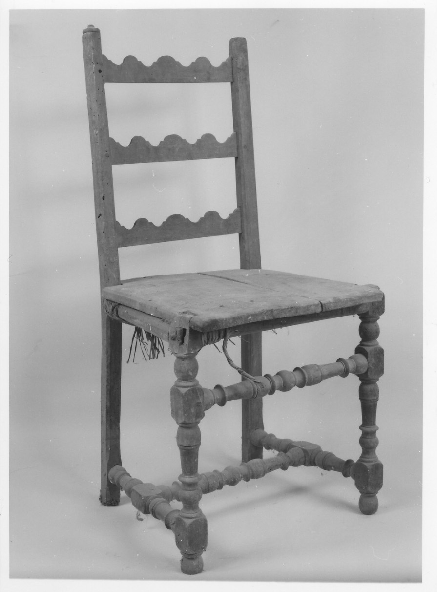 sedia, serie - ambito piemontese (metà sec. XVII)