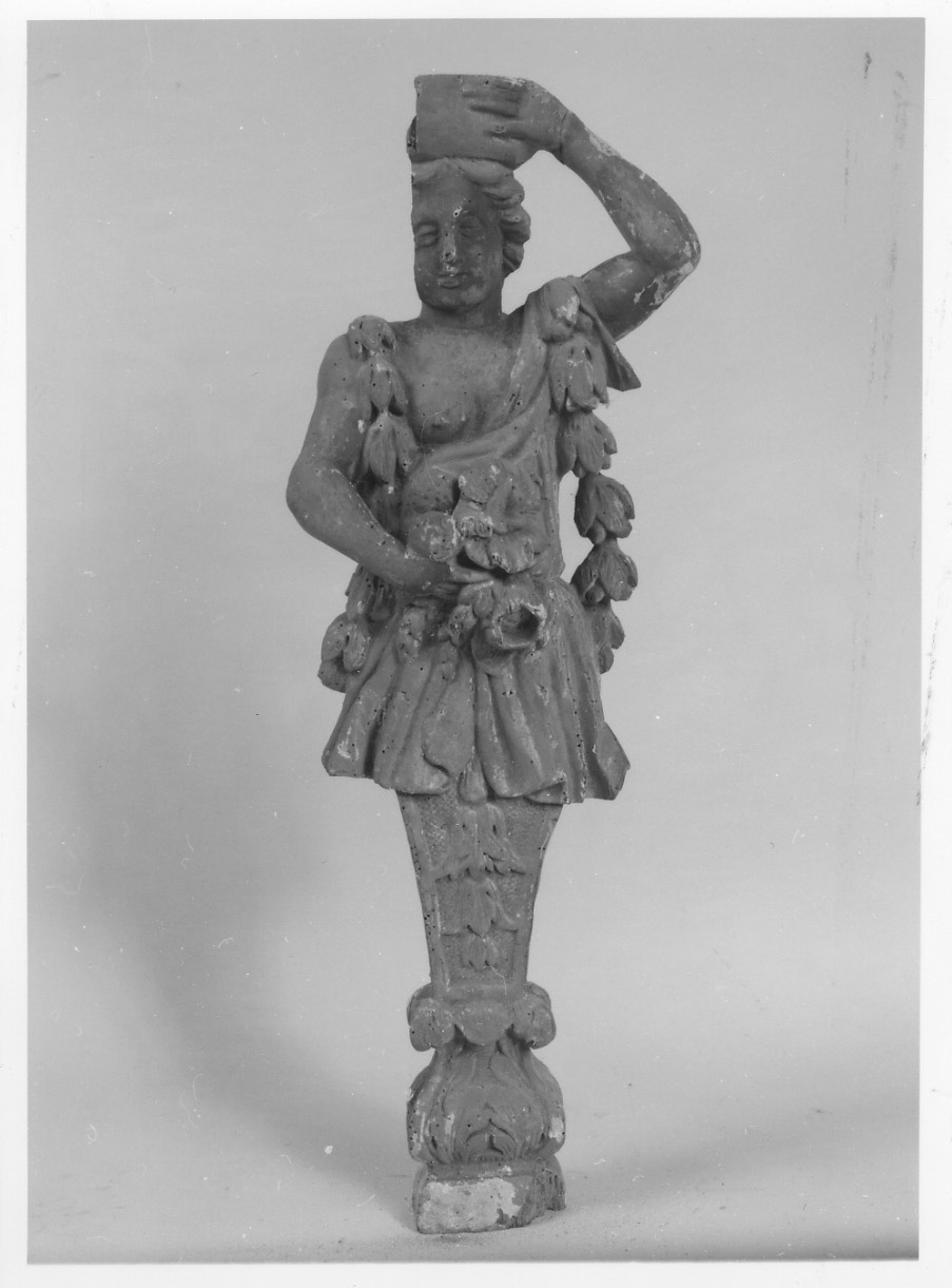 cariatide, serie - ambito piemontese (fine sec. XVII)