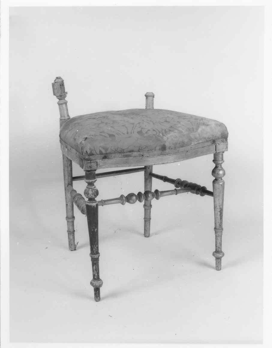 sedia, opera isolata - produzione italiana (seconda metà sec. XIX)