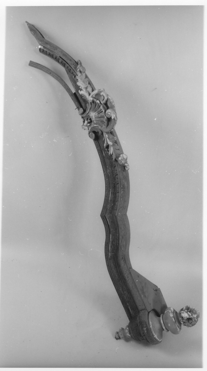 letto, frammento - produzione italiana (ultimo quarto sec. XIX)