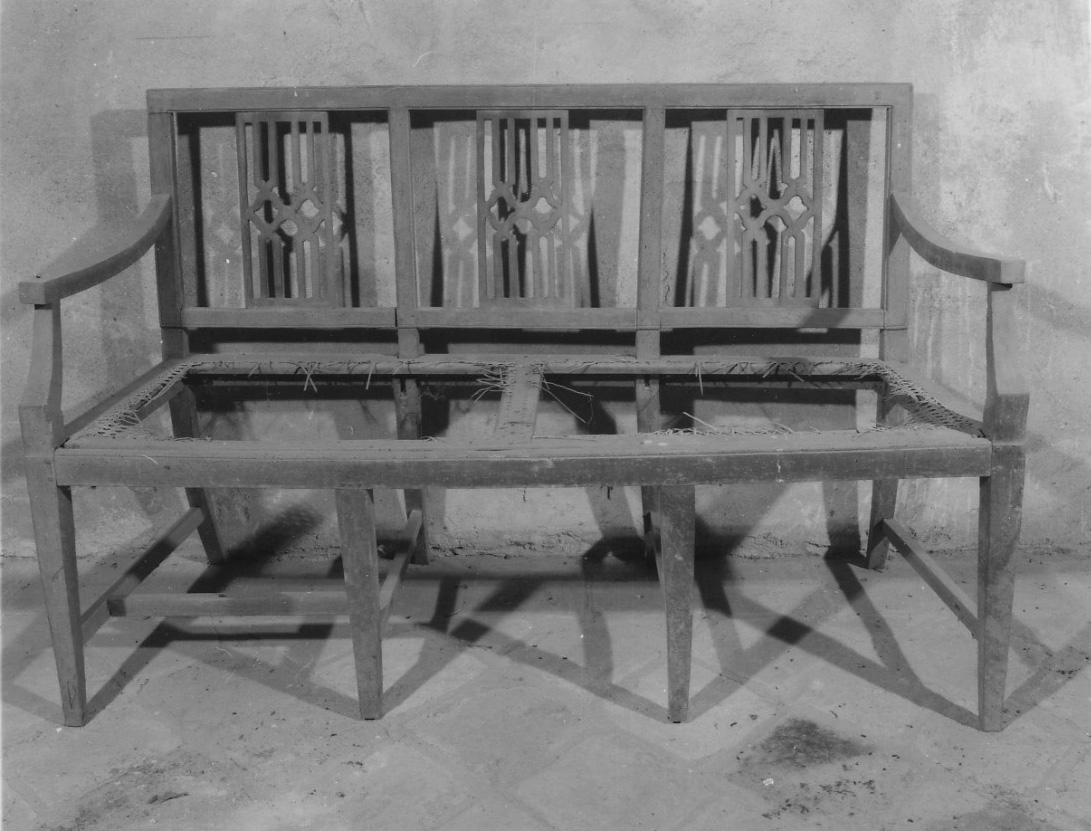 divano, opera isolata - produzione italiana (seconda metà sec. XIX)