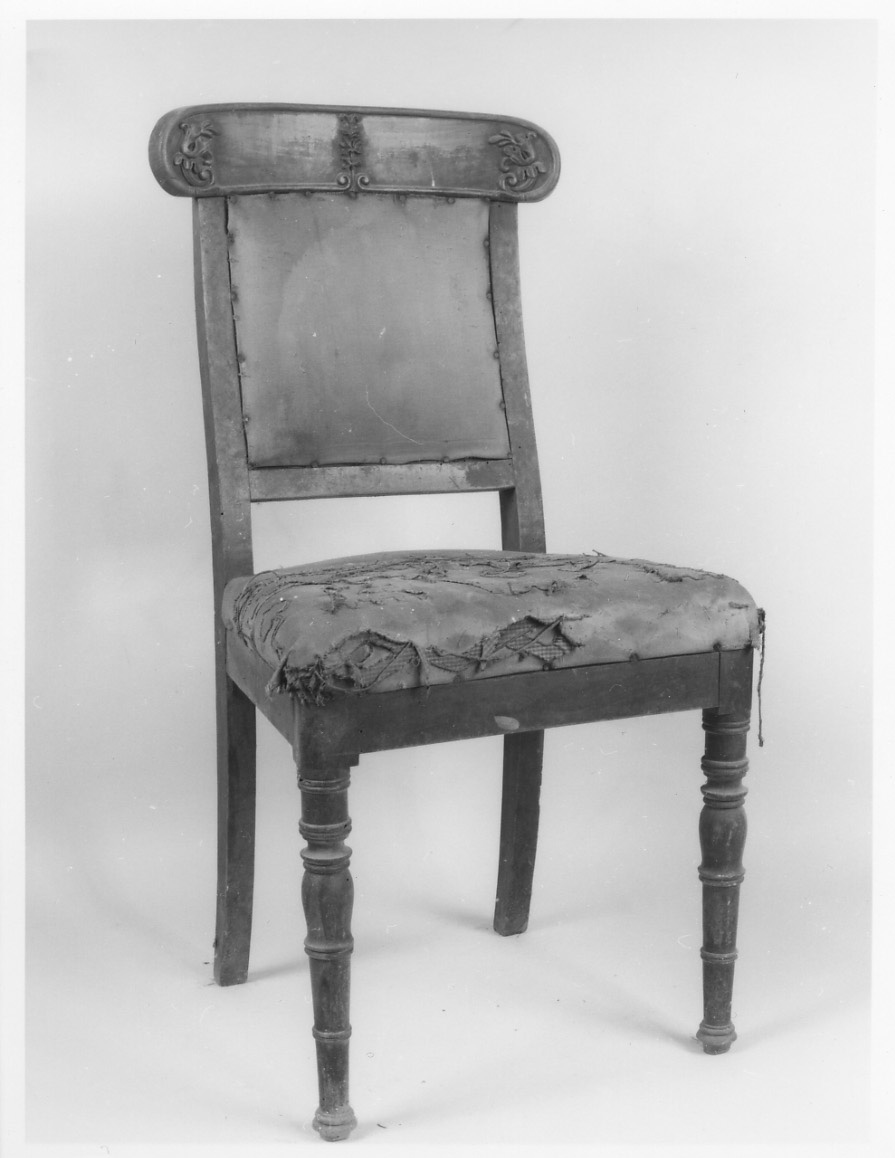 sedia, serie - produzione ligure (?), produzione piemontese (?) (secondo quarto sec. XIX)