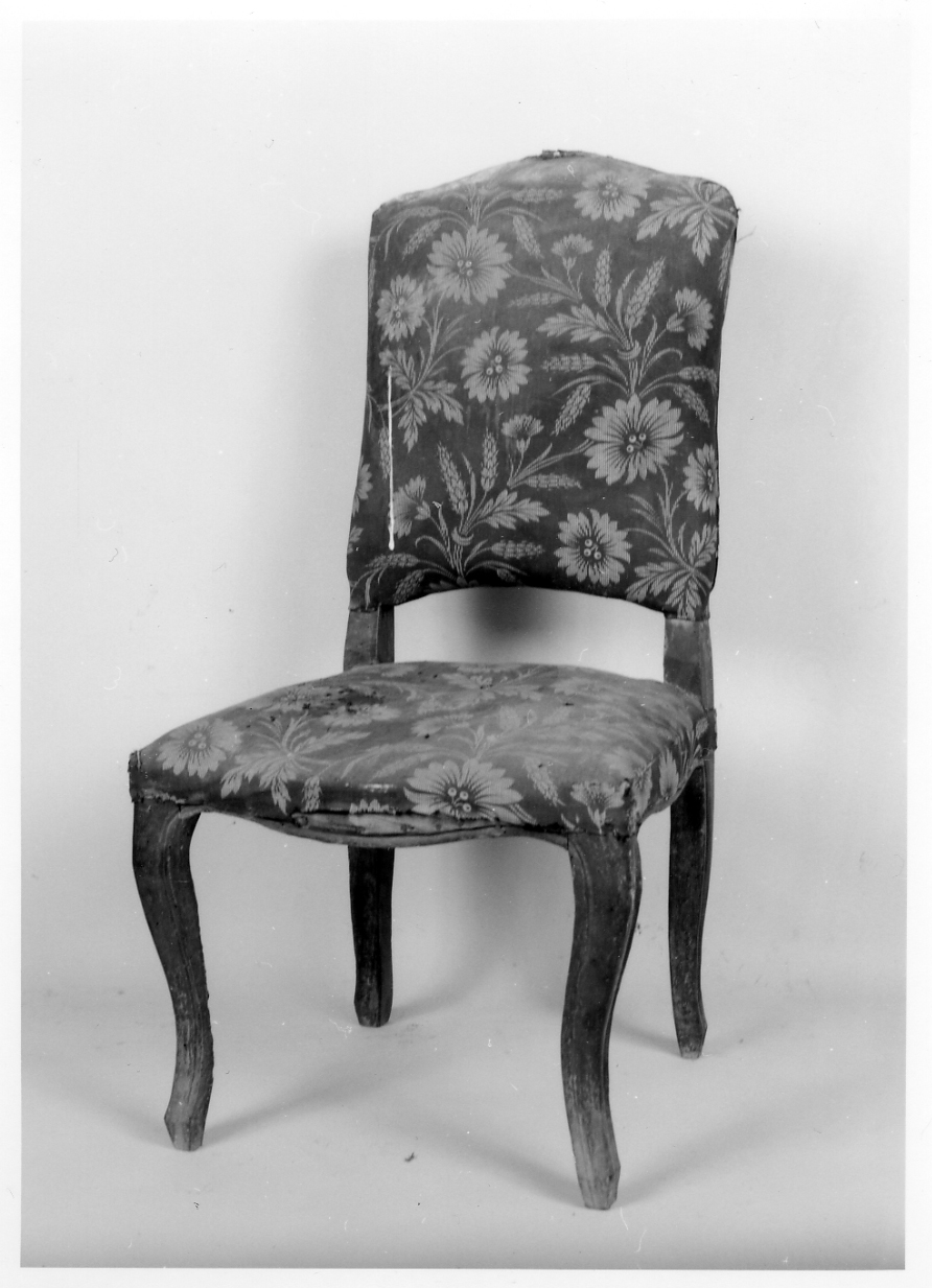 sedia, opera isolata - bottega piemontese (seconda metà sec. XIX)