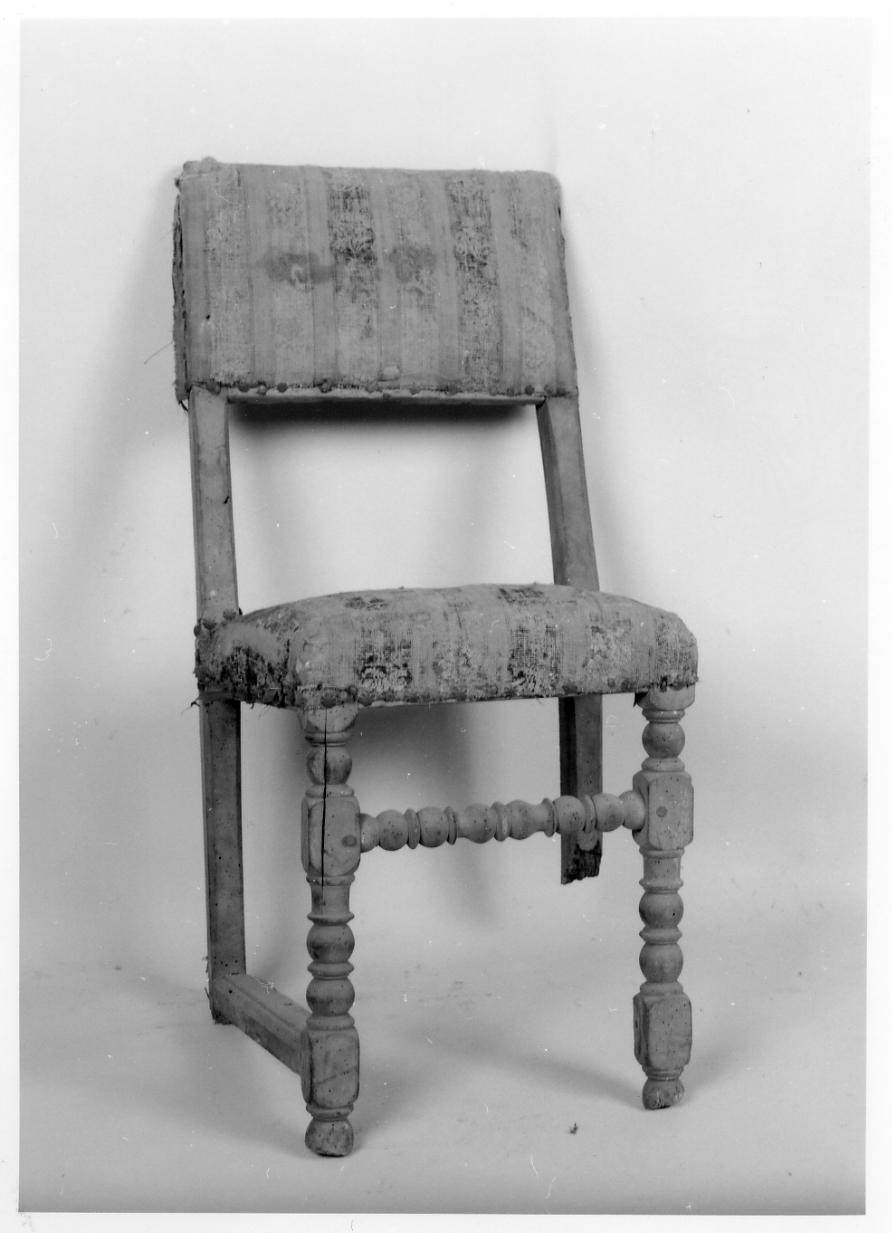 sedia, serie - bottega piemontese, manifattura piemontese (seconda metà sec. XVII)