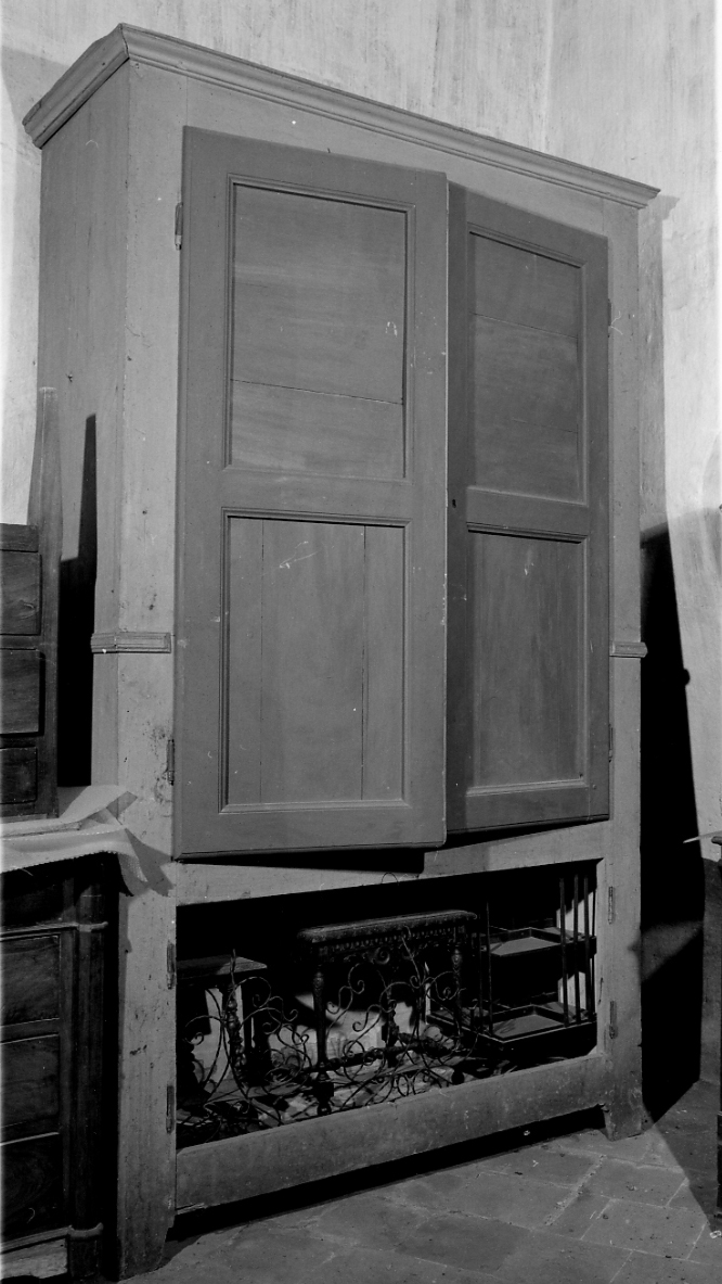 armadio, opera isolata - bottega piemontese (seconda metà sec. XIX)