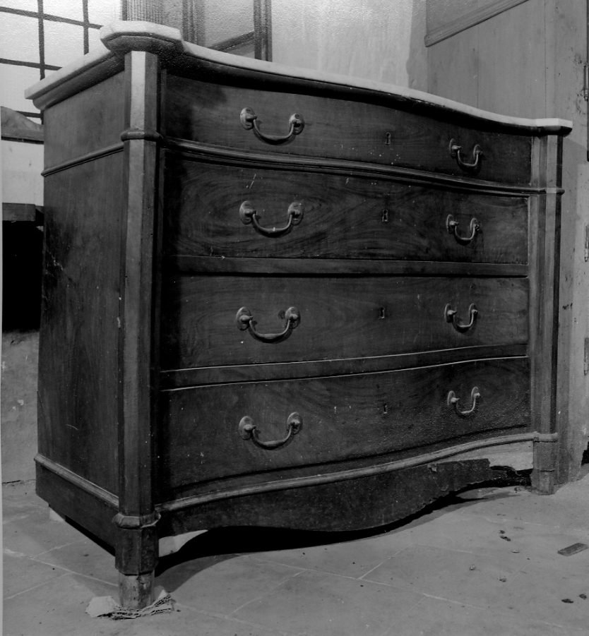 cassettone, opera isolata - bottega piemontese (metà sec. XIX)