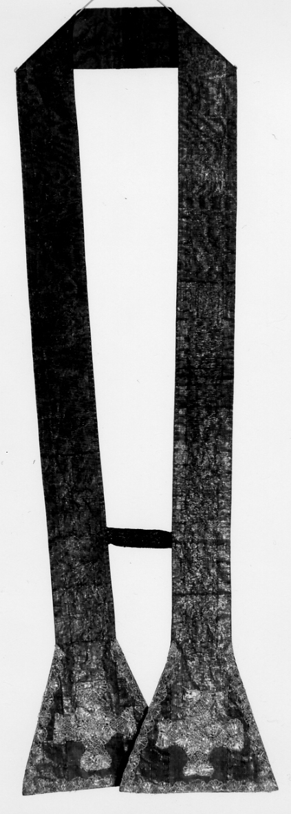 stola - diaconale, serie - manifattura italiana (ultimo quarto sec. XVIII)