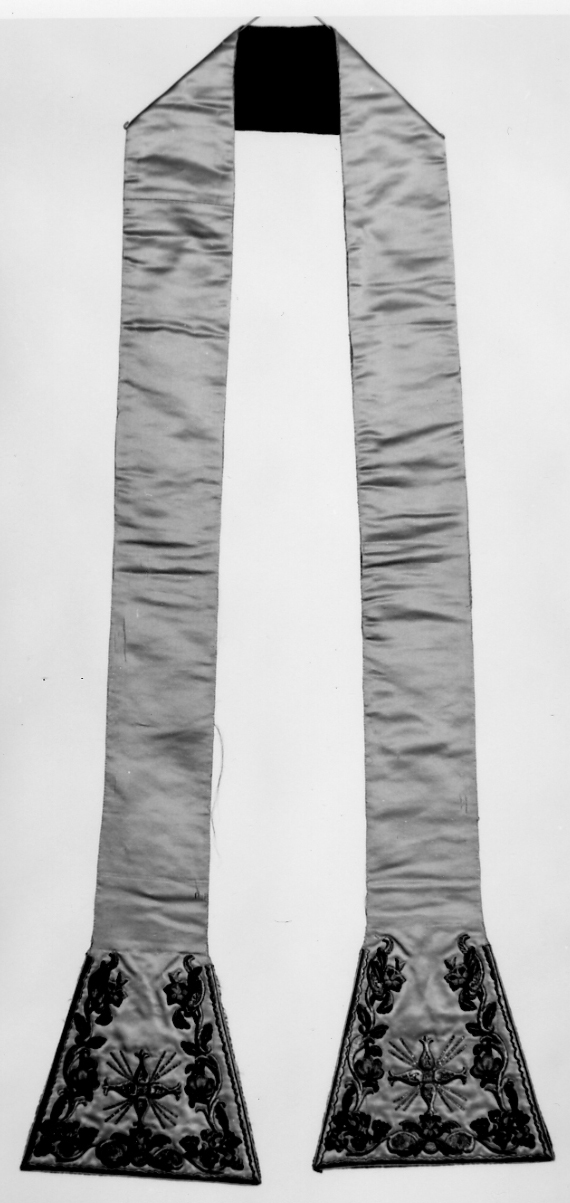 stola, elemento d'insieme - manifattura italiana (primo quarto sec. XIX)