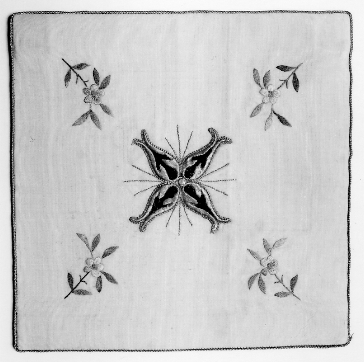 borsa del corporale, elemento d'insieme - manifattura italiana (primo quarto, inizio sec. XIX, sec. XX)