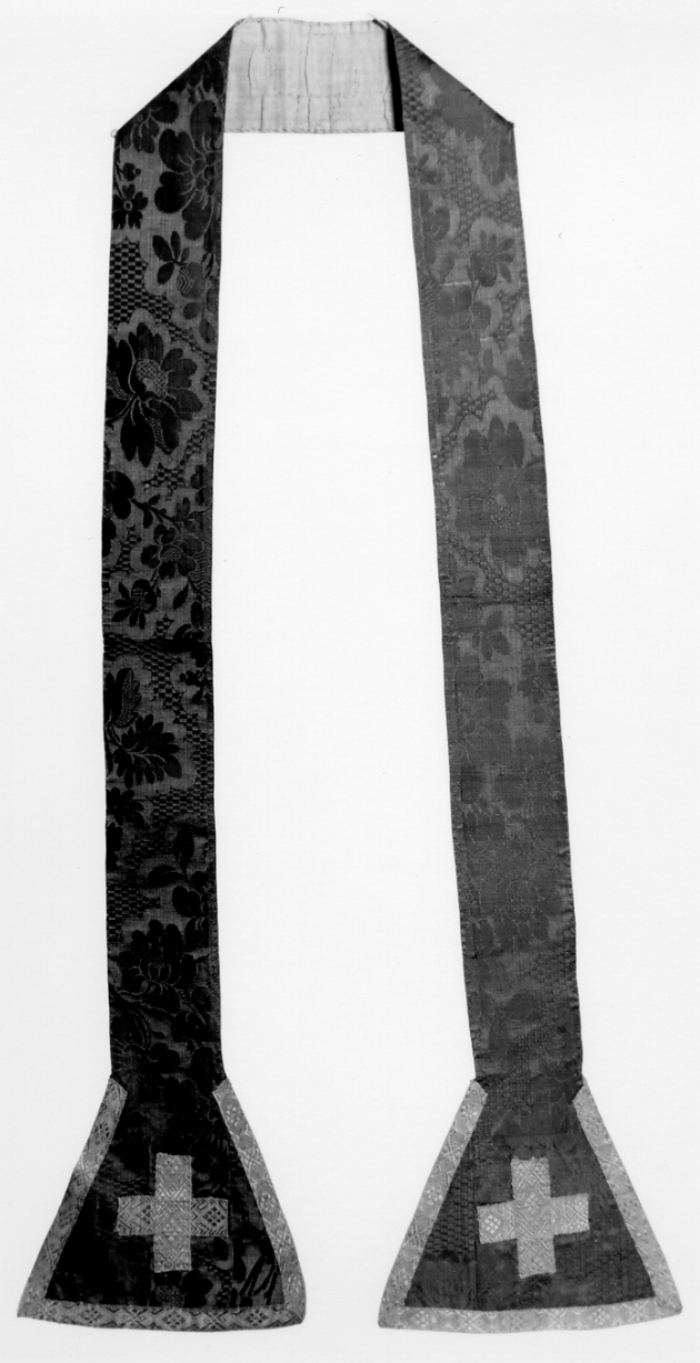 stola, elemento d'insieme - manifattura italiana (metà sec. XIX)