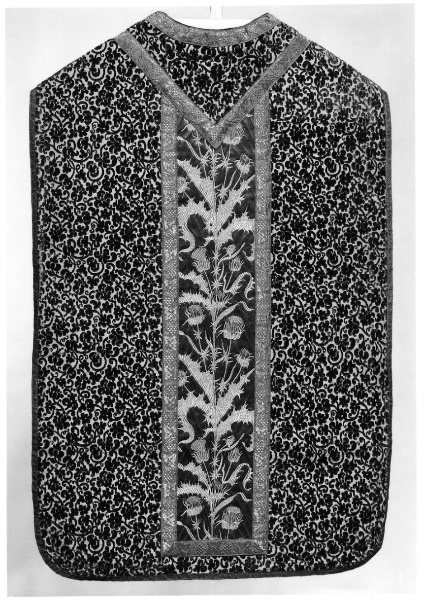 pianeta, elemento d'insieme - manifattura francese (?) (ultimo quarto sec. XIX)