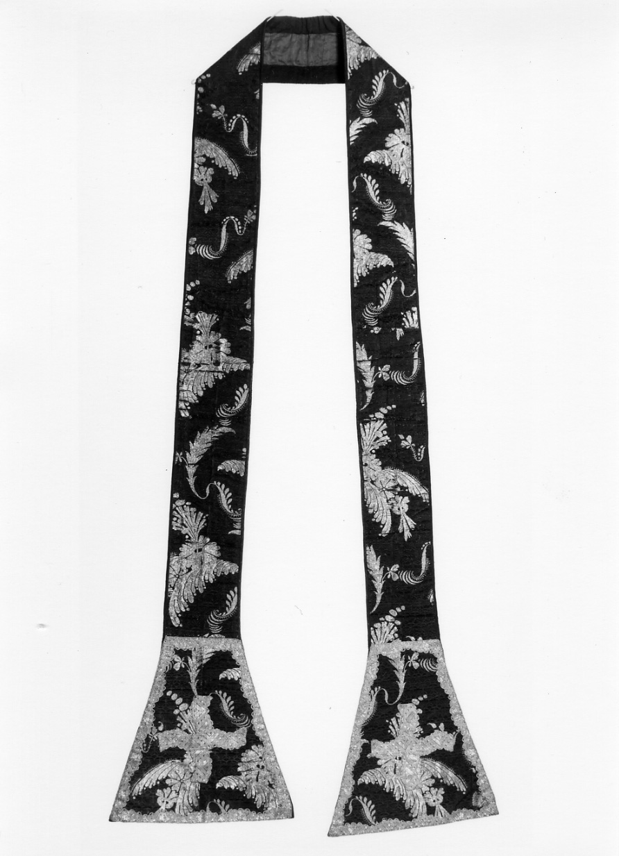 stola, elemento d'insieme - manifattura francese (metà sec. XVIII)