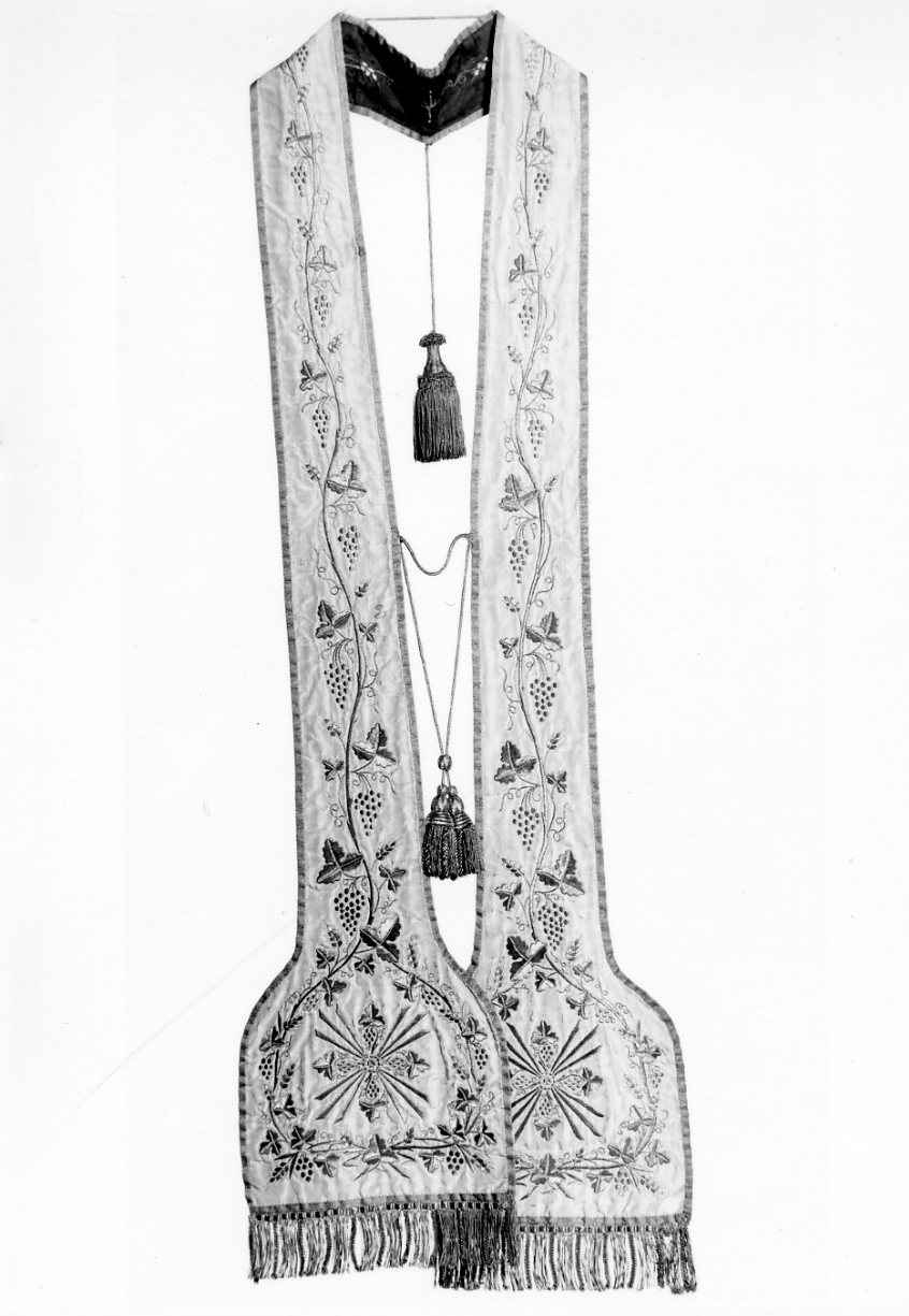 stola, elemento d'insieme - manifattura francese (primo quarto sec. XIX)