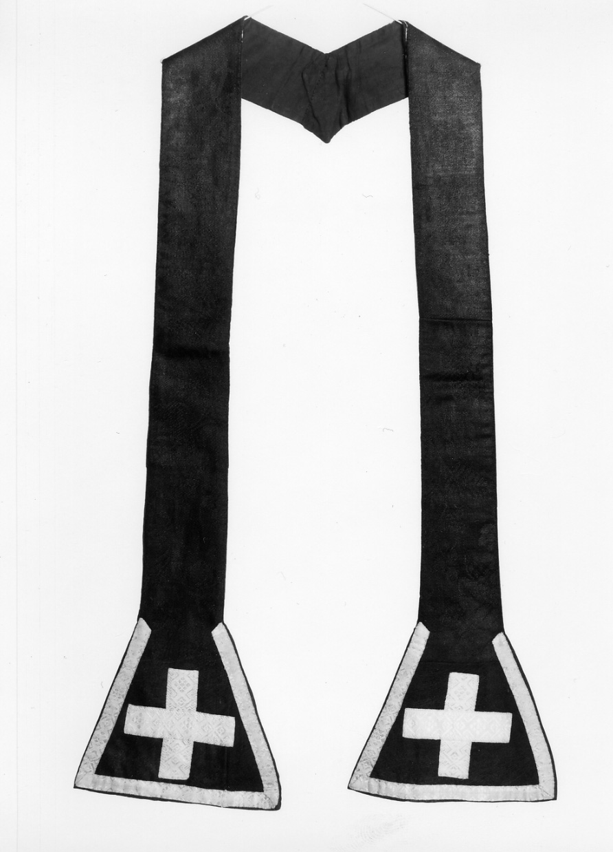 stola, elemento d'insieme - manifattura italiana (seconda metà sec. XIX)