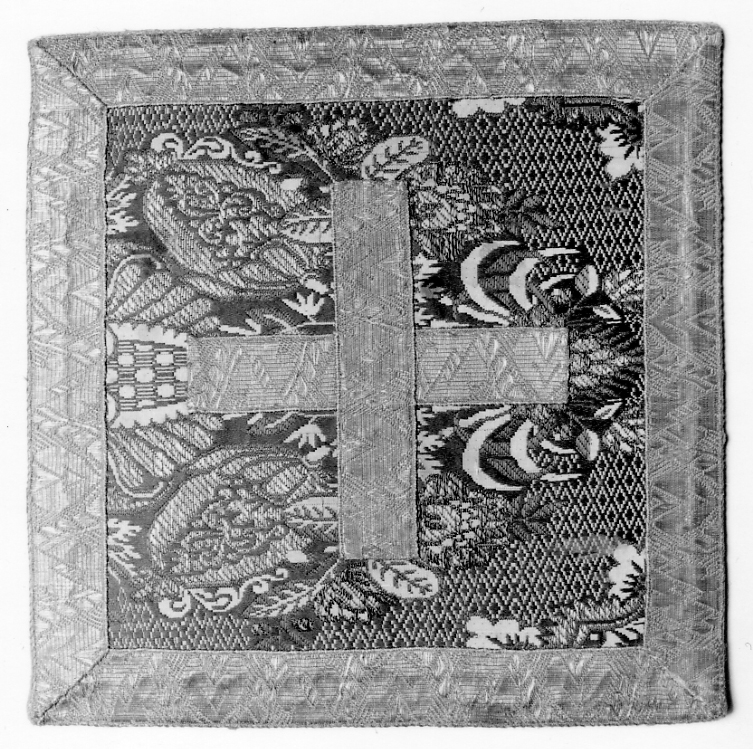 borsa del corporale, elemento d'insieme - manifattura italiana (seconda metà sec. XIX)