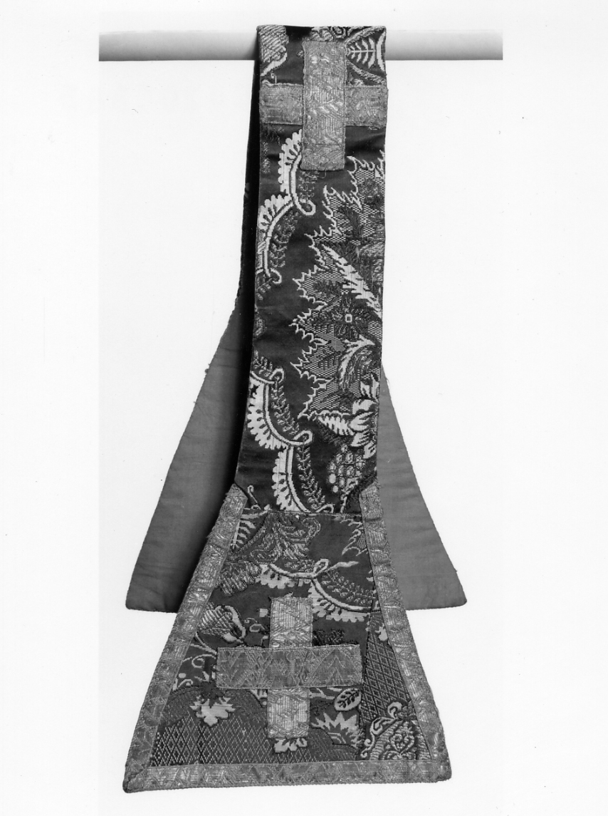 manipolo, elemento d'insieme - manifattura italiana (seconda metà sec. XIX)