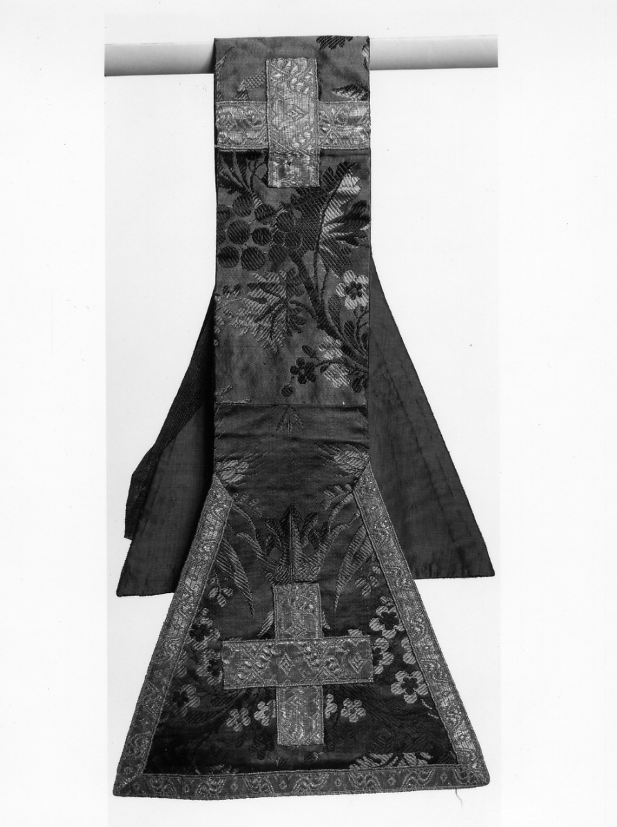 manipolo, elemento d'insieme - manifattura italiana (seconda metà sec. XIX)