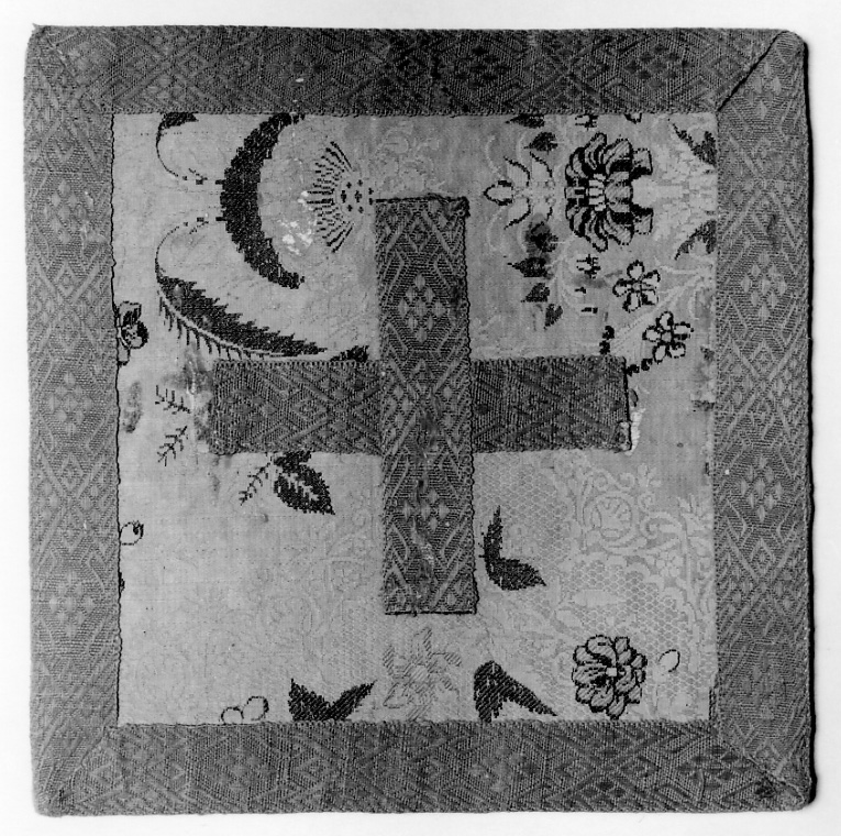 borsa del corporale, elemento d'insieme - manifattura italiana (prima metà sec. XVIII)