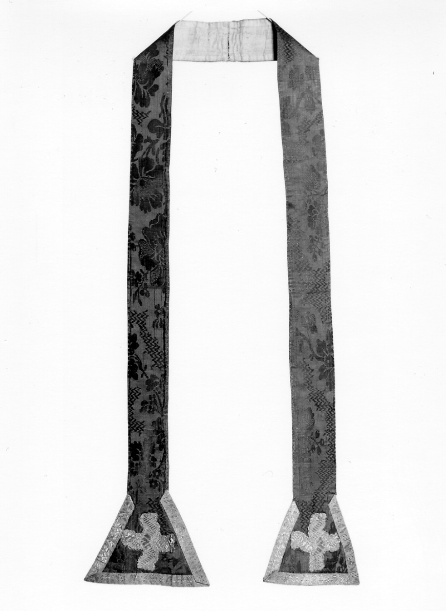 stola, elemento d'insieme - manifattura italiana (seconda metà sec. XVIII)