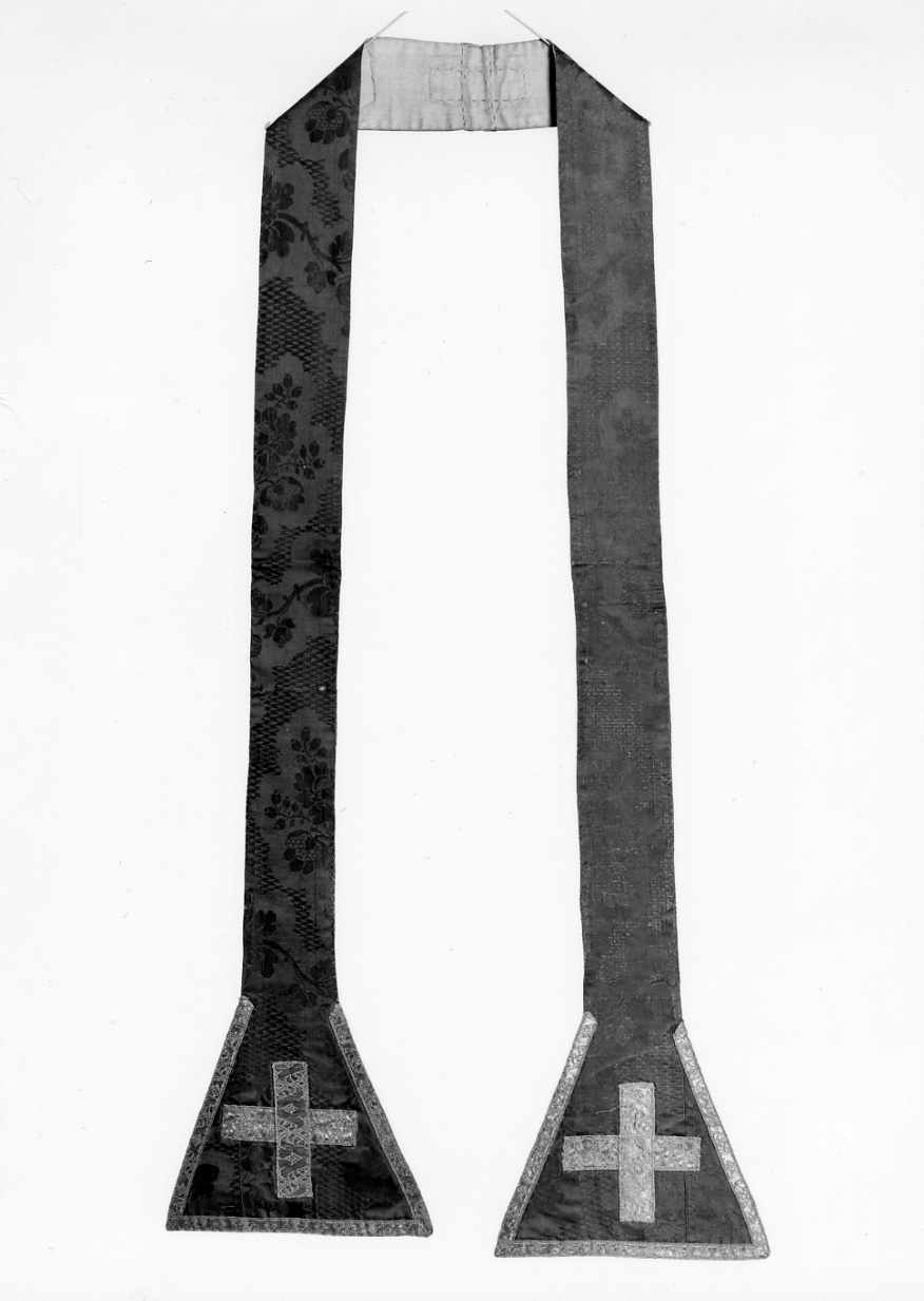 stola, elemento d'insieme - manifattura italiana (seconda metà sec. XVIII)