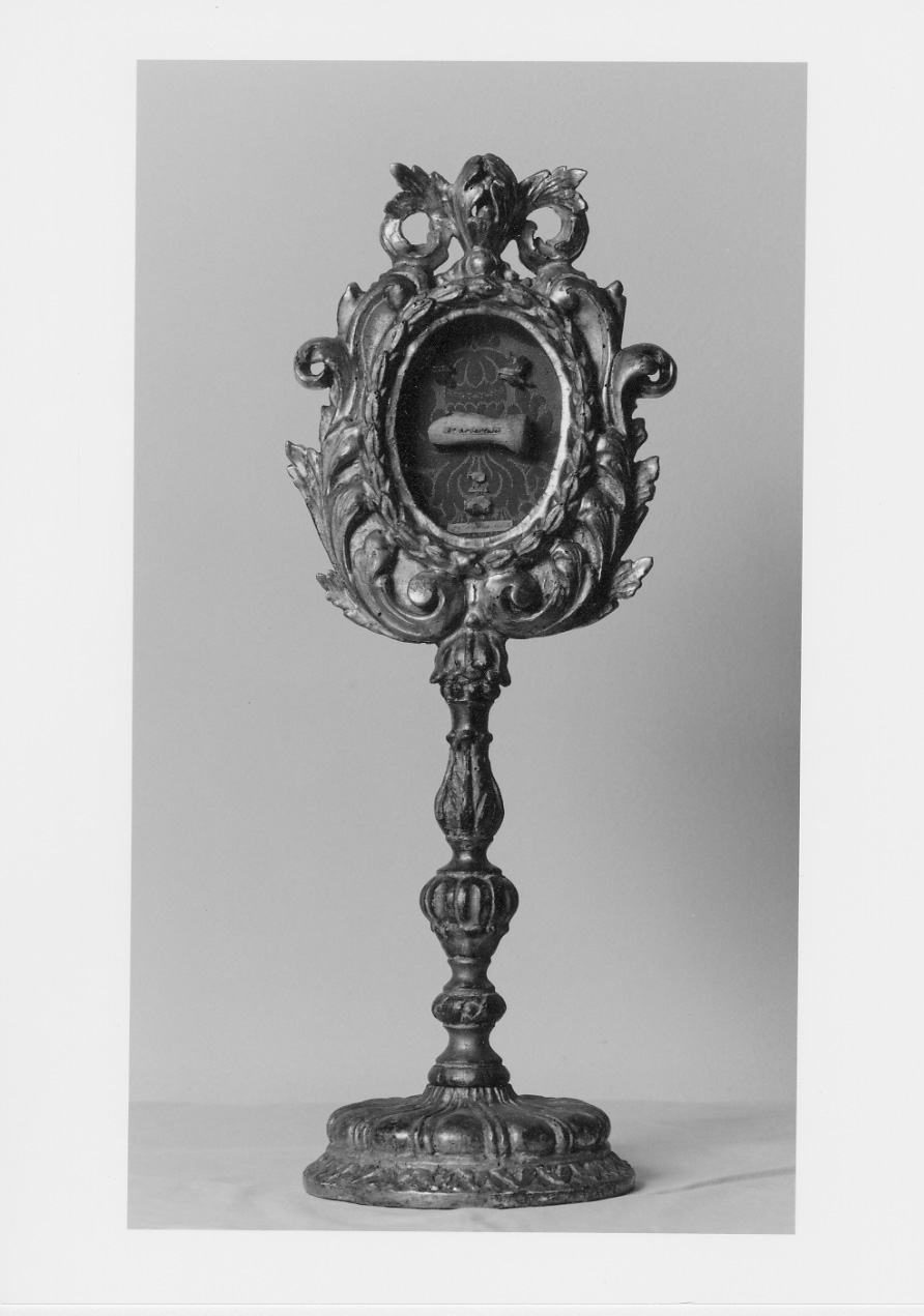 reliquiario - a ostensorio, opera isolata - produzione piemontese (terzo quarto sec. XVIII)