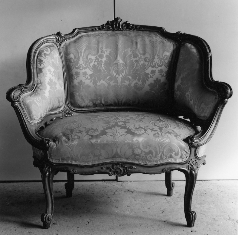 poltrona, serie - produzione piemontese (ultimo quarto sec. XIX)