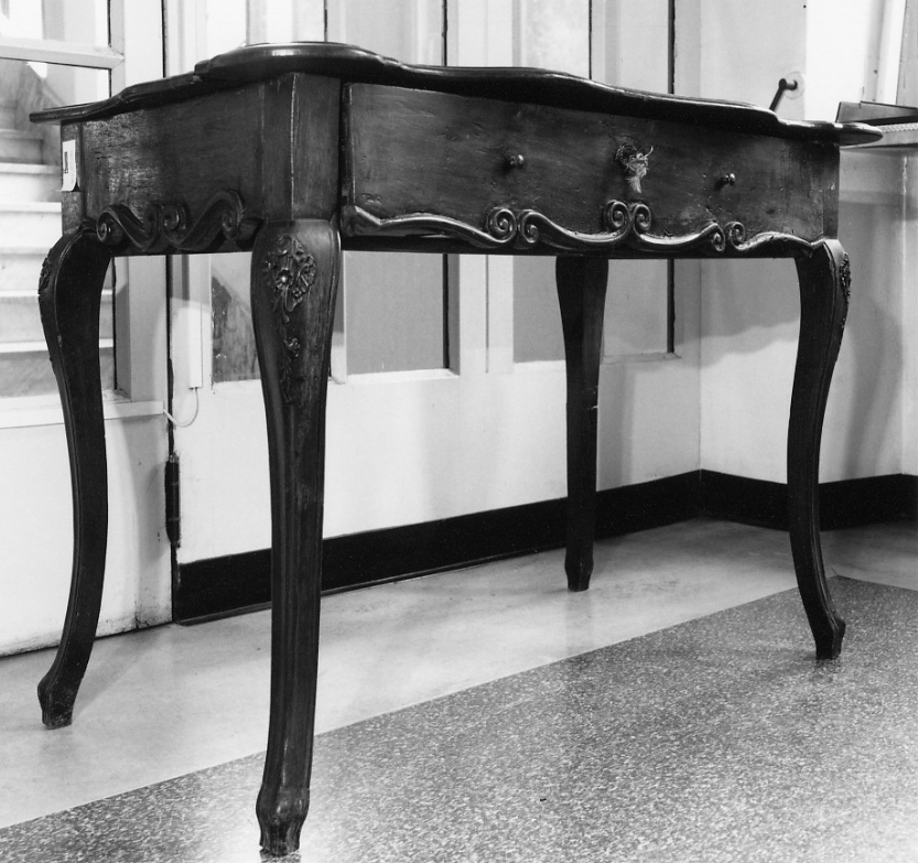 tavolo da muro, opera isolata - produzione Italia settentrionale (seconda metà sec. XIX)