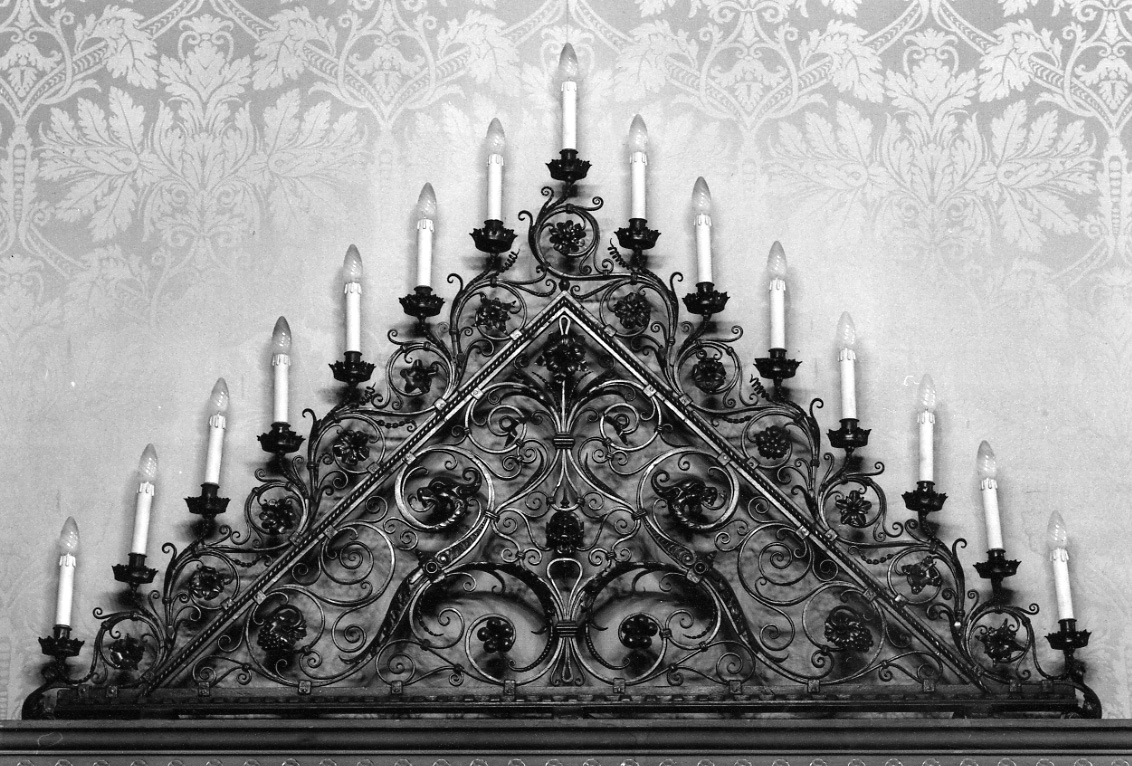 motivi decorativi floreali (saettia, opera isolata) - produzione Italia settentrionale (ultimo quarto sec. XIX)