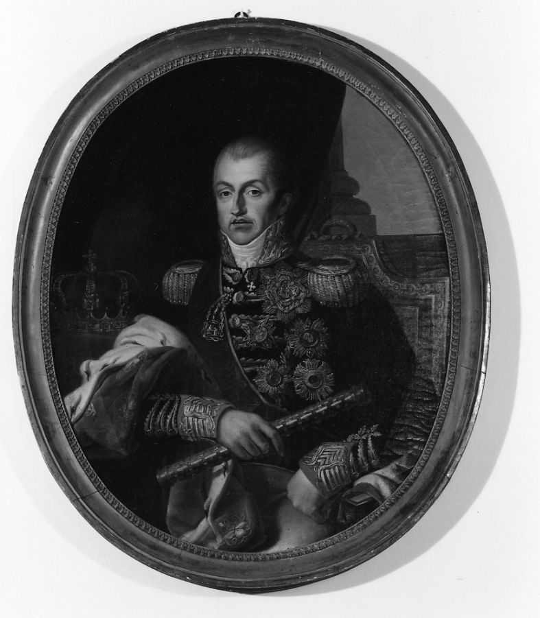 ritratto di Carlo Felice di Savoia (dipinto, opera isolata) - ambito piemontese (secondo quarto sec. XIX)