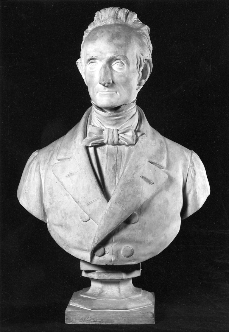 busto ritratto di Carlo Ignazio Giulio (busto, opera isolata) di Albertoni Giovanni (terzo quarto sec. XIX)