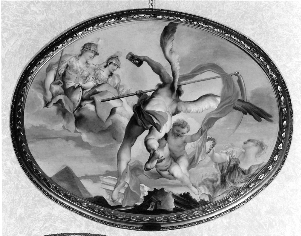 allegoria del Tempo (dipinto, elemento d'insieme) di De Ferrari Gregorio (ultimo quarto sec. XVII)