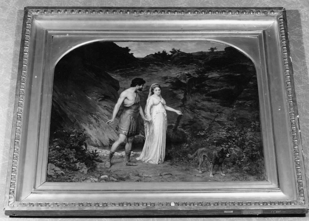 Ulisse e Nausicaa, Ulisse e Nausicaa (dipinto, opera isolata) di Soldi Antenore (metà sec. XIX)