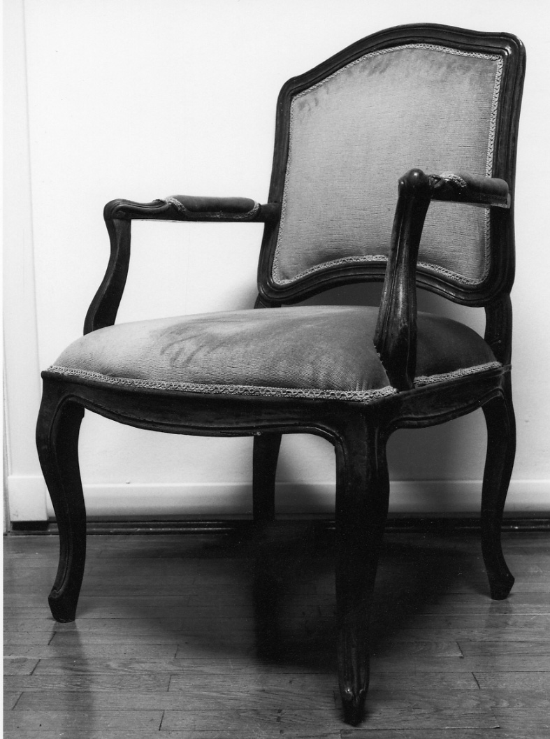 poltrona, opera isolata - produzione piemontese (?) (fine/inizio secc. XIX/ XX)