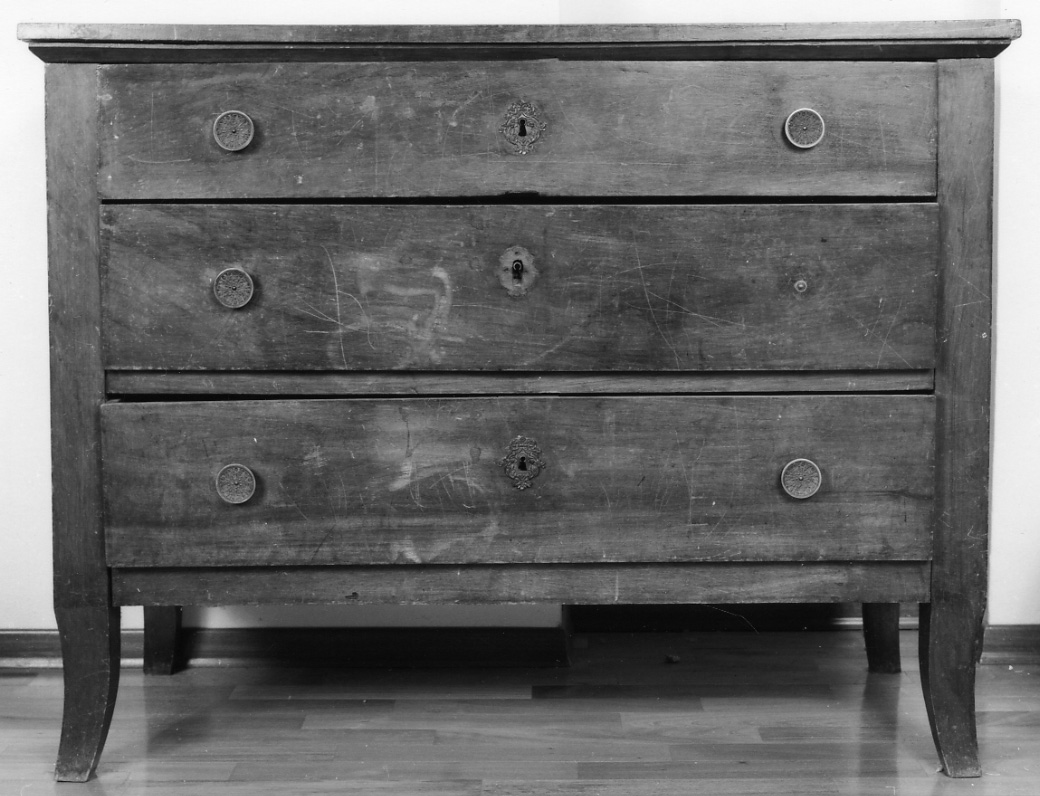 cassettone, elemento d'insieme - produzione piemontese (seconda metà sec. XIX)