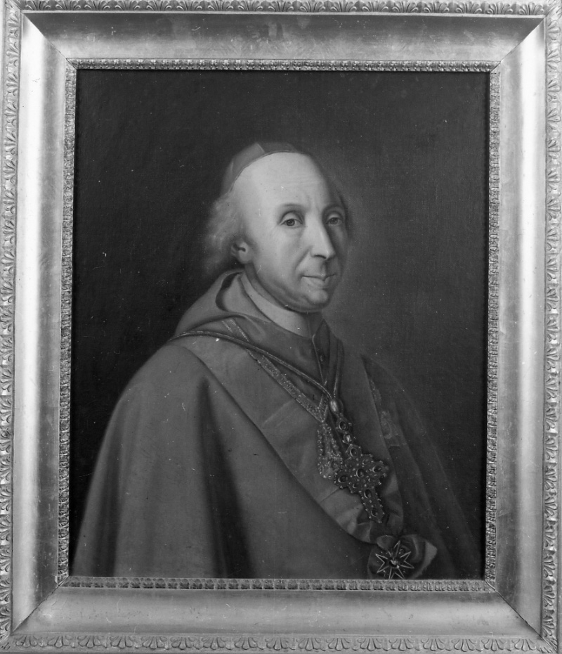 ritratto del cardinale Giuseppe Morozzo della Rocca (dipinto, opera isolata) di Marghinotti Giovanni (secondo quarto sec. XIX)
