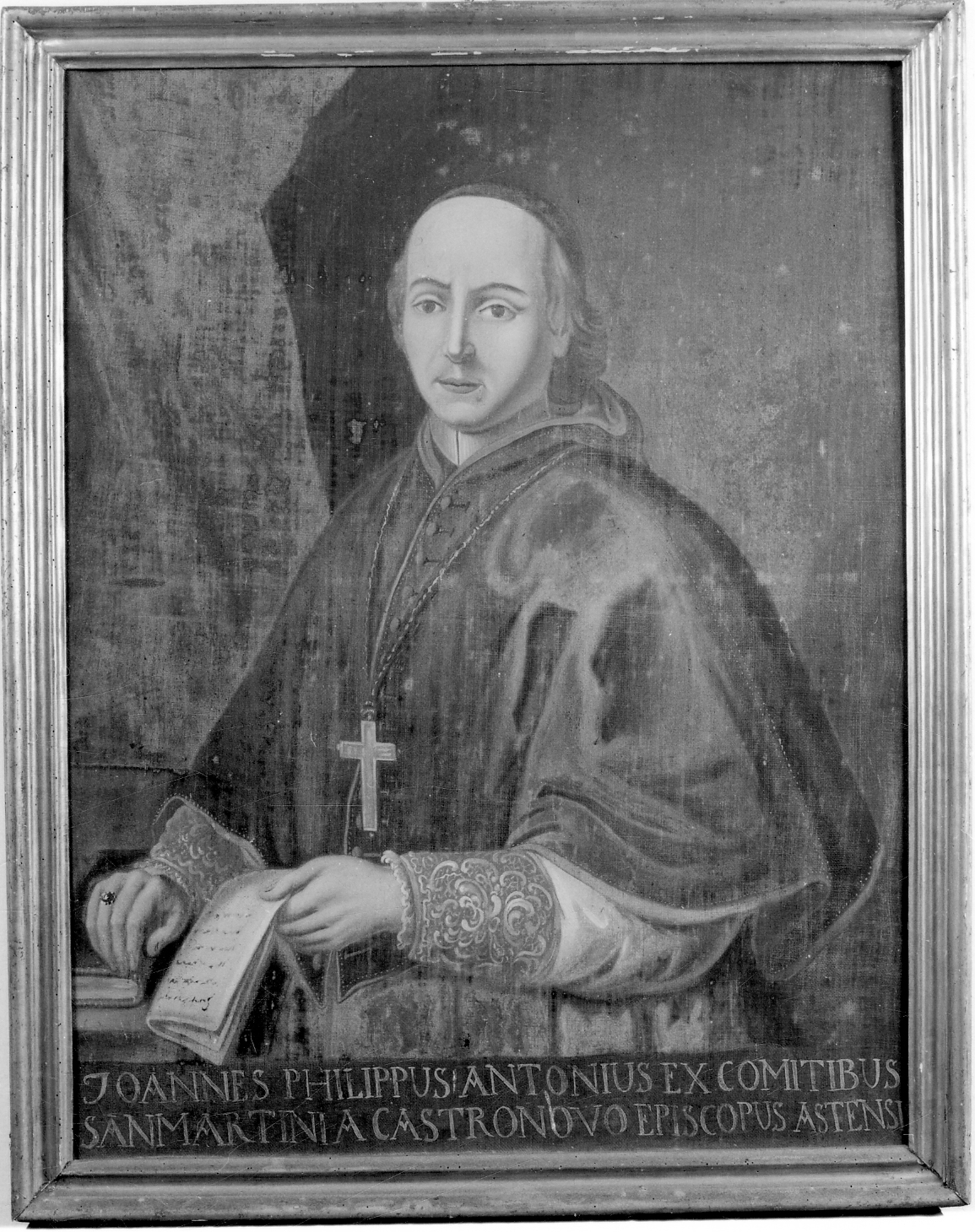 ritratto del vescovo Giovanni Filippo San Martino (dipinto, opera isolata) - ambito piemontese (terzo quarto sec. XVIII)