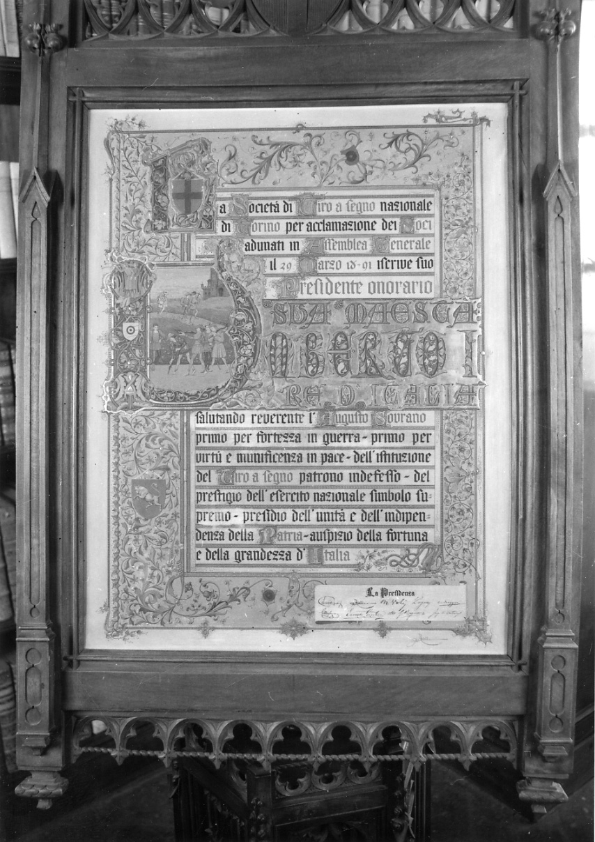 arcieri (miniatura, opera isolata) - ambito piemontese (fine sec. XIX)