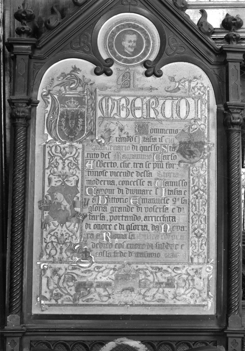 ritratto di Carlo Alberto di Savoia (miniatura, elemento d'insieme) di Turco Mario (fine sec. XIX)