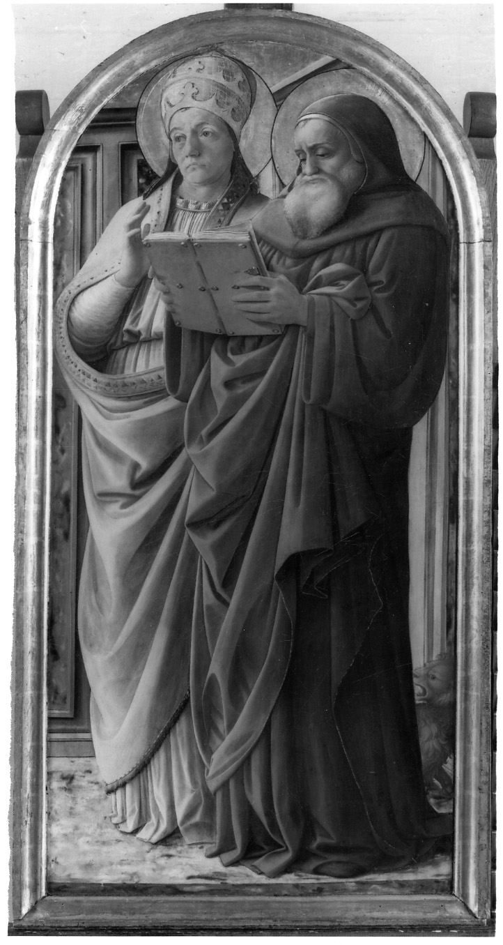 San Gregorio e San Girolamo (dipinto, elemento d'insieme) di Lippi Filippo (secondo quarto sec. XV)
