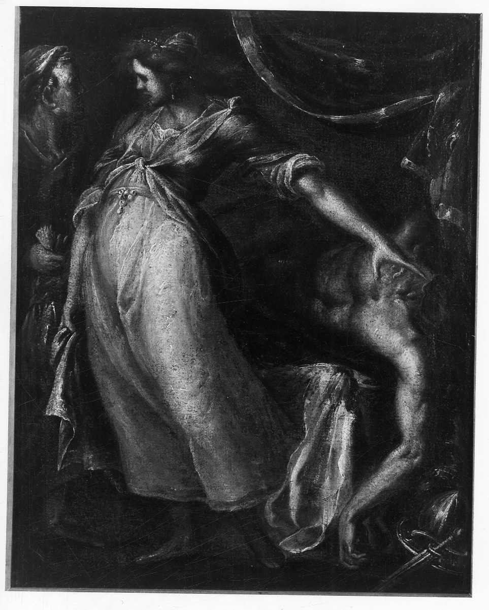 Giuditta e Oloferne (dipinto, opera isolata) - ambito cremonese (prima metà sec. XVII)