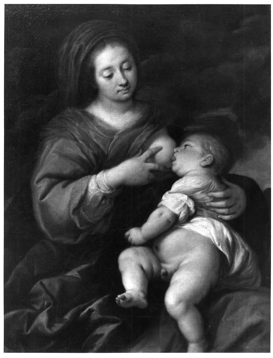 Madonna con Bambino (dipinto, opera isolata) di Nuvolone Giuseppe (terzo quarto sec. XVII)