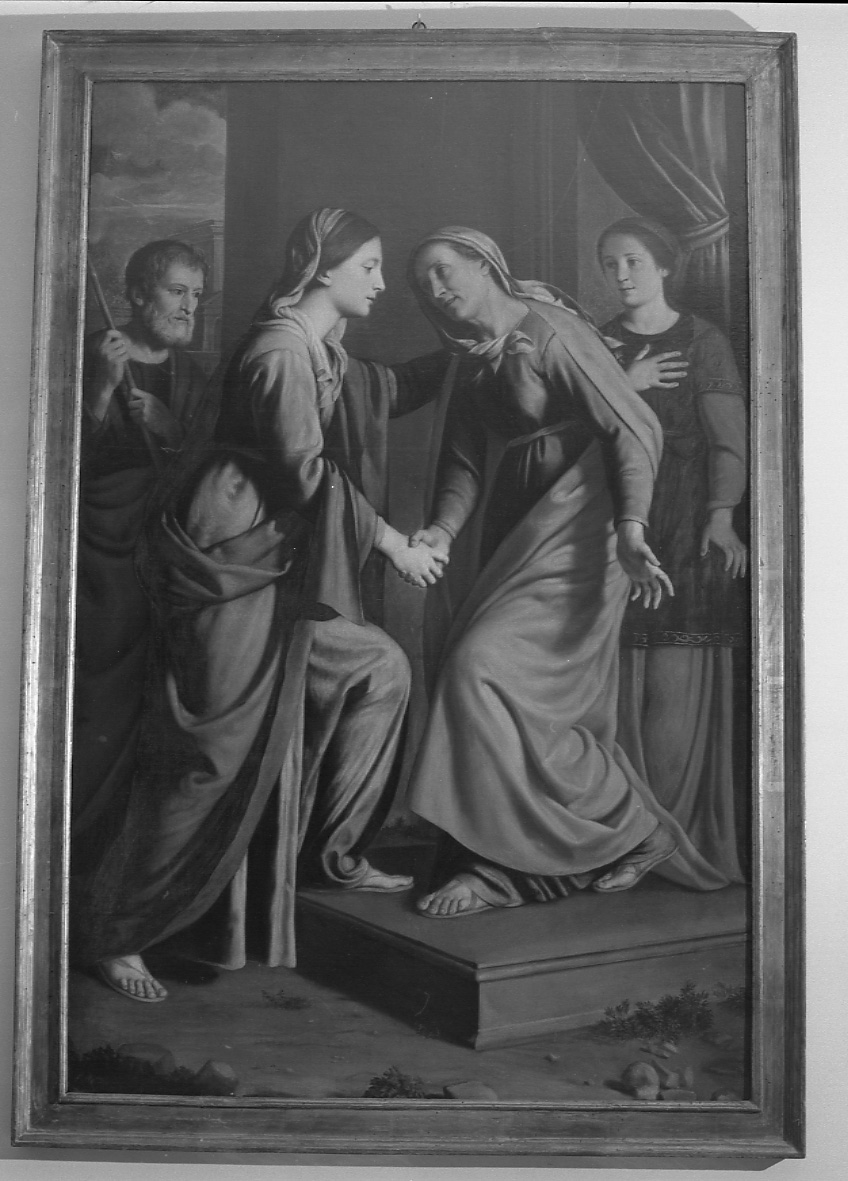 visitazione (dipinto, opera isolata) di Salvi Giovanni Battista detto Sassoferrato (attribuito) (secondo quarto sec. XVII)