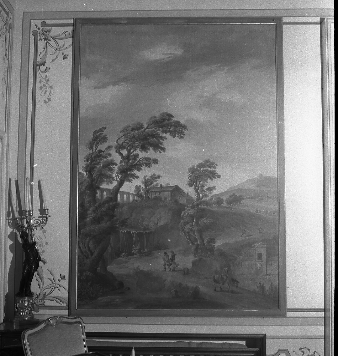 paesaggio con rovine (dipinto, opera isolata) di Martinelli Vincenzo, Fancelli Pietro (ultimo quarto sec. XVIII)