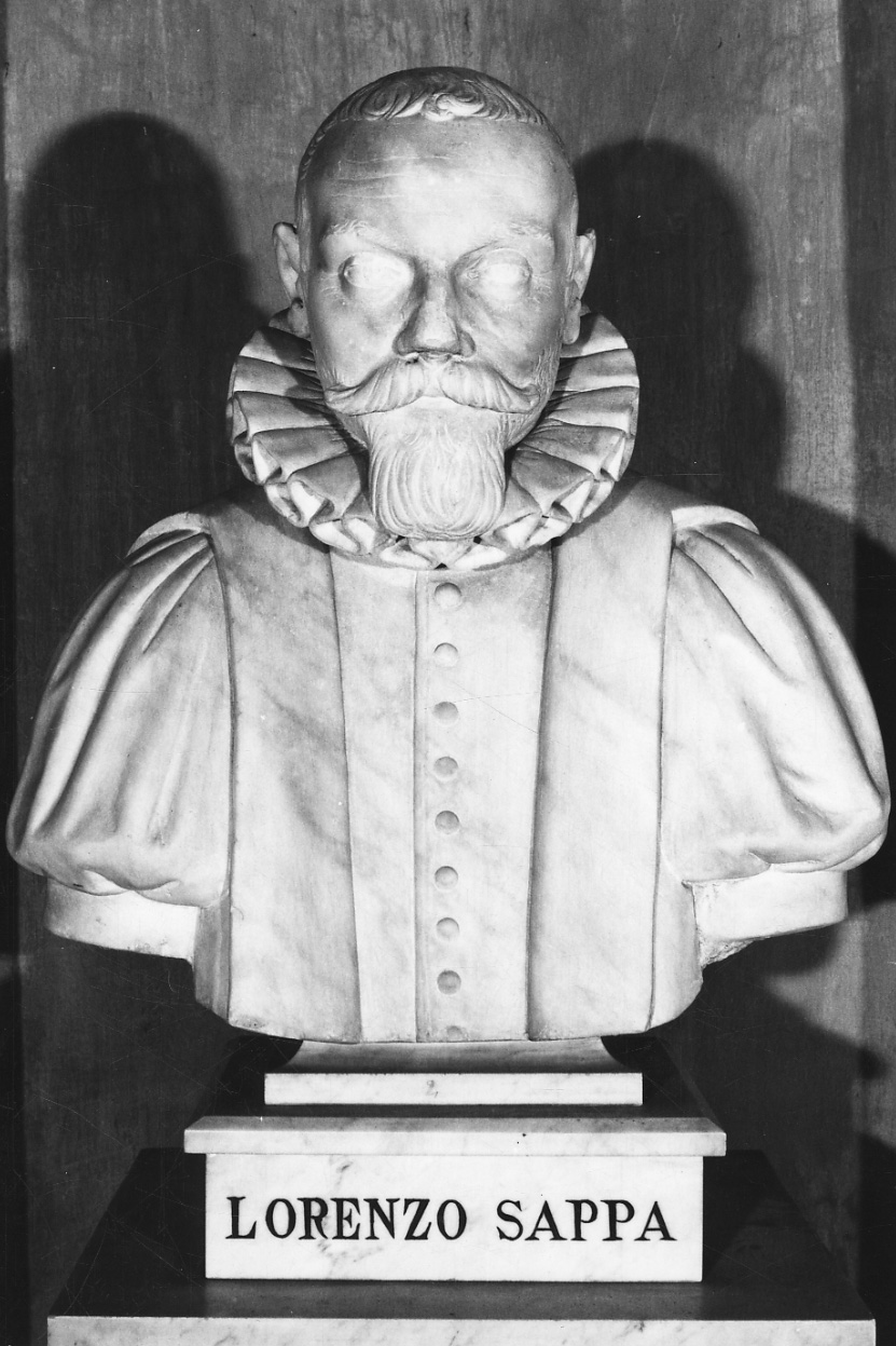 busto ritratto di Lorenzo Sappa (busto, opera isolata) - bottega piemontese (secondo quarto sec. XIX)