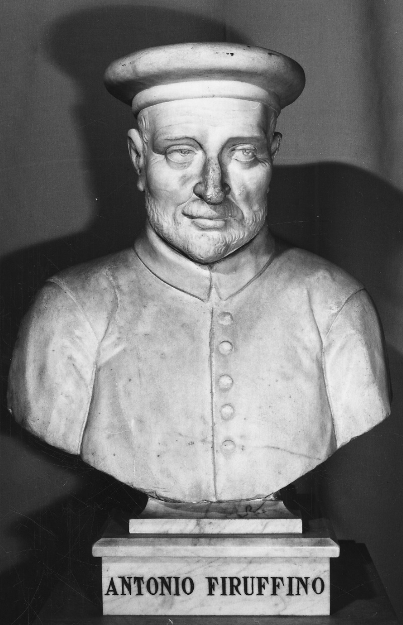 busto ritratto di Antonio Firuffino (busto, opera isolata) - bottega piemontese (secondo quarto sec. XIX)